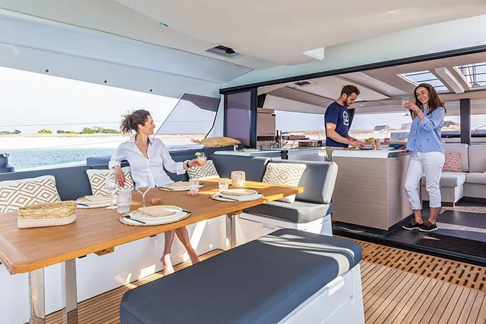 Althea, Fountaine Pajot Aura 51 catamaran for charter in Athens, photo 5